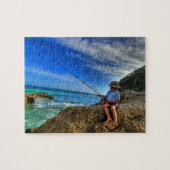 Spielpuzzle-Boy Fishing Puzzle (Horizontal)
