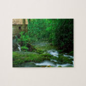 Spielpuzzle-Lush Forest Creek Szene Puzzle (Horizontal)