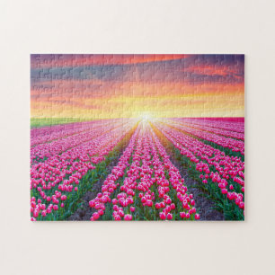 Spielpuzzle-Tulip-Feld Puzzle