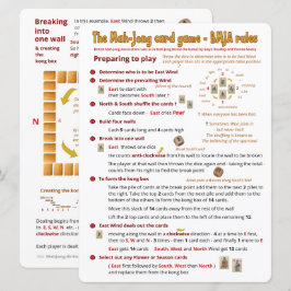 Spielregeln für große Druckkarten - Vorbereiten de Einladung