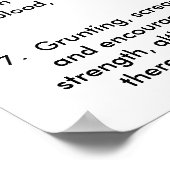 Spielregeln Poster (Ecke)