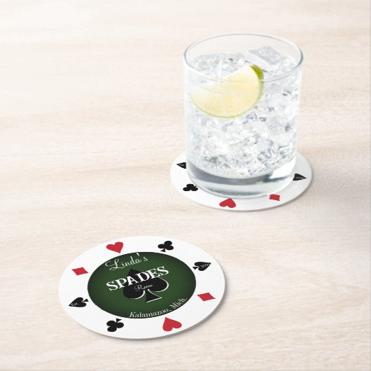 Spielsaal Runde Untersetzer (Vor Ort)