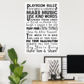 Spielsaalordnung Poster (Heimbüro)