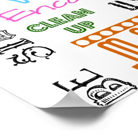 Spielsaalordnung Poster (Ecke)