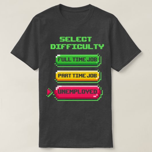Spielschwierigkeit T-Shirt (Design vorne)