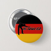 SPIELSNOOKER Moderner Schriftart & Deutsche Flagge Button (Vorne & Hinten)