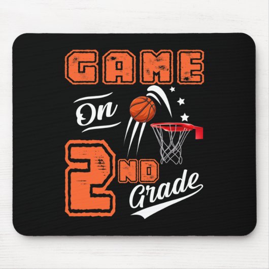 Spielspass auf Basketball der zweiten Klasse Mousepad (Vorne)