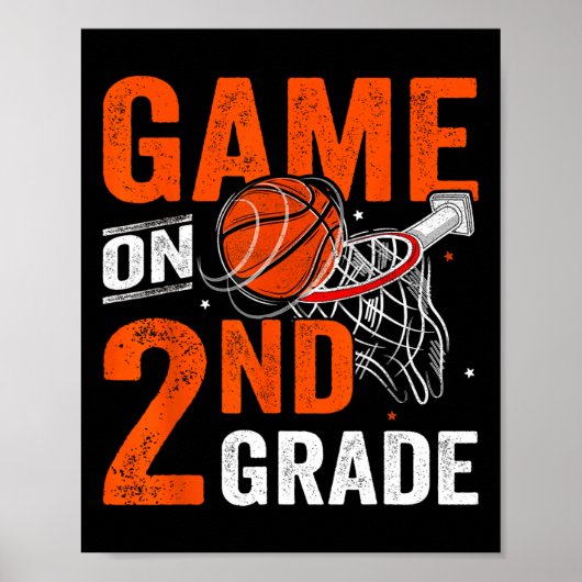 Spielspass auf Basketball der zweiten Klasse Poster (Vorne)