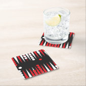 Spielspass für Backgammon Board Rechteckiger Pappuntersetzer (Vor Ort)