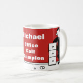 Spielspass für Office Golf Lover Kaffeetasse (VorderseiteRechts)