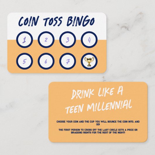 Spielspass für Party Visitenkarte (Vorne/Hinten)