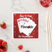 Spielspass Pinochle-Papierplatte Serviette (Beispiel)