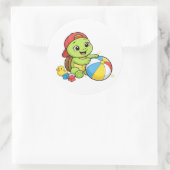 Spielspaß Runder Aufkleber (Tasche)