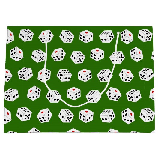 Spielspass Spielkasino Würfel Muster Party Tasche Große Geschenktüte (Vorderseite)