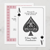 Spielspazierweg, Poker, Casino Einladung (Vorne/Hinten)