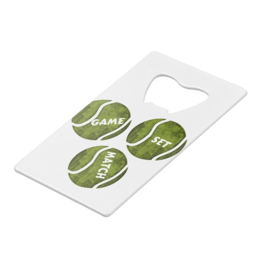 SPIELSPIELE SET KREDITKARTENFLASCHENÖFFNER (Vorderseite Schrägansicht)