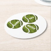 SPIELSPIELE SET RUNDER PAPPUNTERSETZER (Angewinkelt)