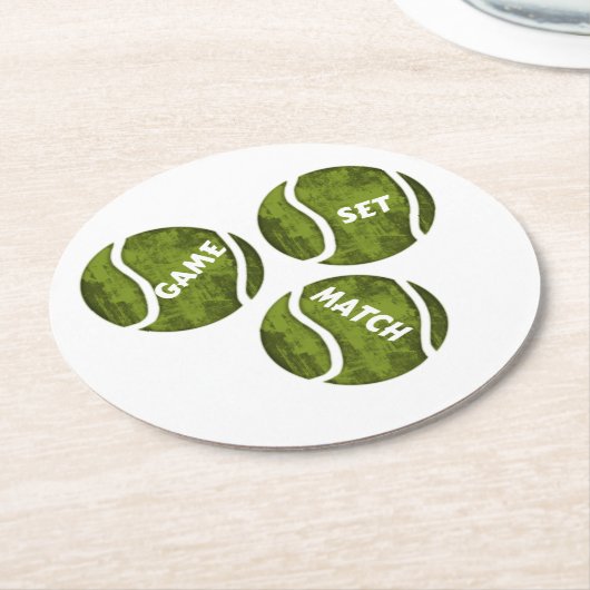 SPIELSPIELE SET RUNDER PAPPUNTERSETZER (Angewinkelt)