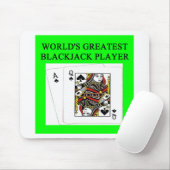 Spielspieler des BLACKJACK 21 Mousepad (Mit Mouse)