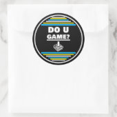 Spielst du? B Y W Runder Aufkleber (Tasche)