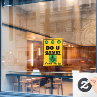 Spielst du? fensteraufkleber