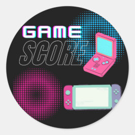 Spielstand Runder Aufkleber