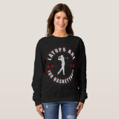 Spielstände für Basketball Funny Golf Sweatshirt (Vorne ganz)