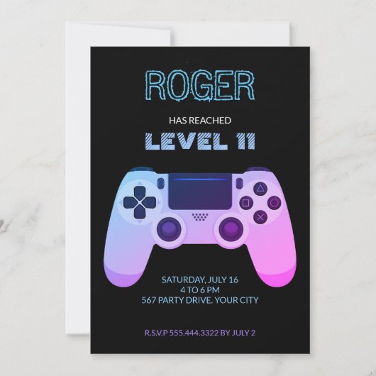 SPIELSTEUERUNG EINLADUNG (Vorderseite)