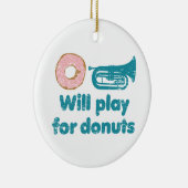 Spielt Baritone für Donuts Keramikornament (Rechts)