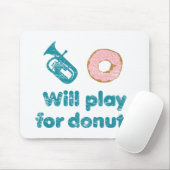 Spielt Baritone für Donuts Mousepad (Mit Mouse)