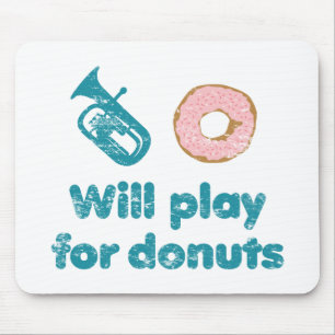 Spielt Baritone für Donuts Mousepad