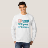 Spielt Baritone für Donuts T-Shirt (Vorne ganz)