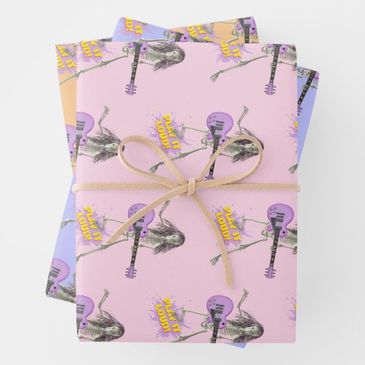 Spielt es laut!  geschenkpapier set (Beispiel)