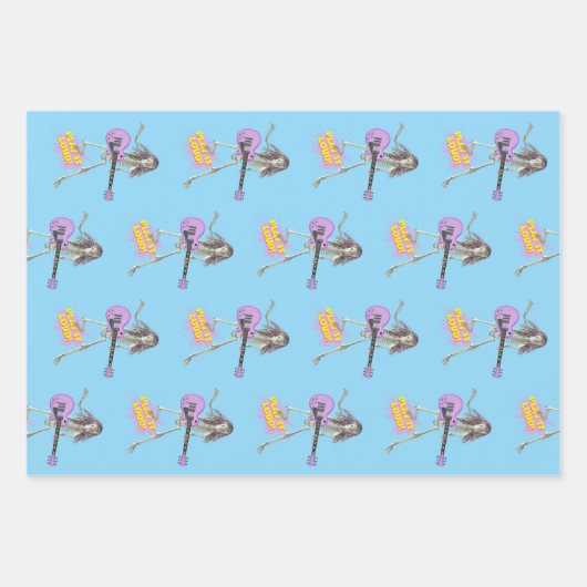 Spielt es laut!  geschenkpapier set (Vorderseite 3)