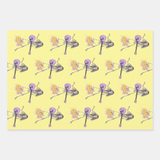 Spielt es laut!  geschenkpapier set (Vorderseite 2)