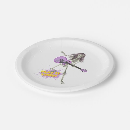 Spielt es laut! pappteller (Schrägansicht)