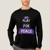Spielt für den Frieden Tri-Blend Shirt (Vorderseite)