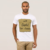 Spielt für Nahrung Golf T-Shirt (Vorne ganz)