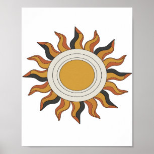 Spielt graue ABSTRACT ART Gestaltung Poster