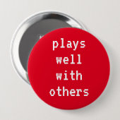 Spielt gut mit anderen roten Button-On-Taste Button (Vorne & Hinten)
