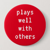 Spielt gut mit anderen roten Button-On-Taste Button (Vorderseite)