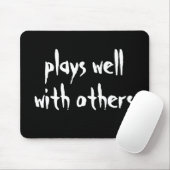 Spielt gut mit anderen schwarzen Mauspad (Mit Mouse)