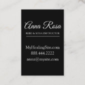 *~* spielt heiliges Symbol Mond-Lotuss zum Nirwana Visitenkarte (Rückseite)