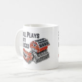 Spielt immer noch mit Bauklötzen Kaffeetasse (Vorderseite Links)