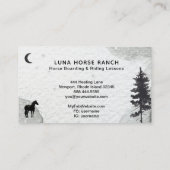 *~* spielt kosmische Mond-Pferderanch Visitenkarte (Rückseite)