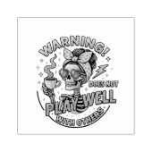 Spielt nicht gut... gummistempel (Prägung)