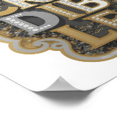 Spielt Silber INCREDIBLE Statement Design Poster (Ecke)