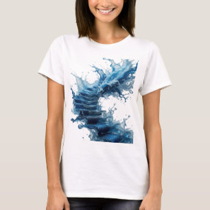 Spielt Silber-WASSER-TREP uniform Textdesign T-Shirt