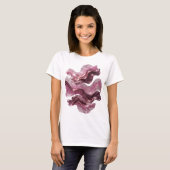 Spielt Silbernes ABSTRACTES KUNST Custom Tee (Vorne ganz)