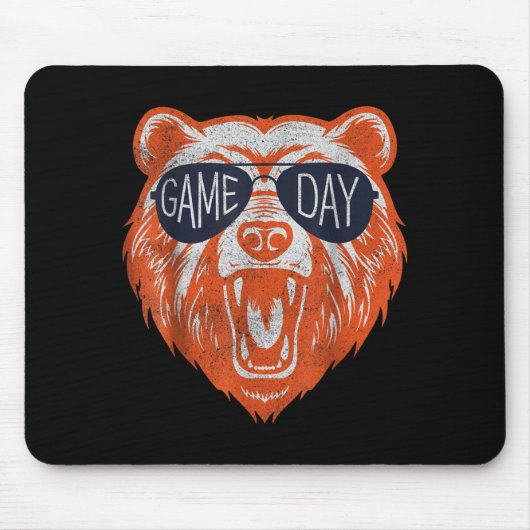 Spieltag-Bär Mousepad (Vorne)